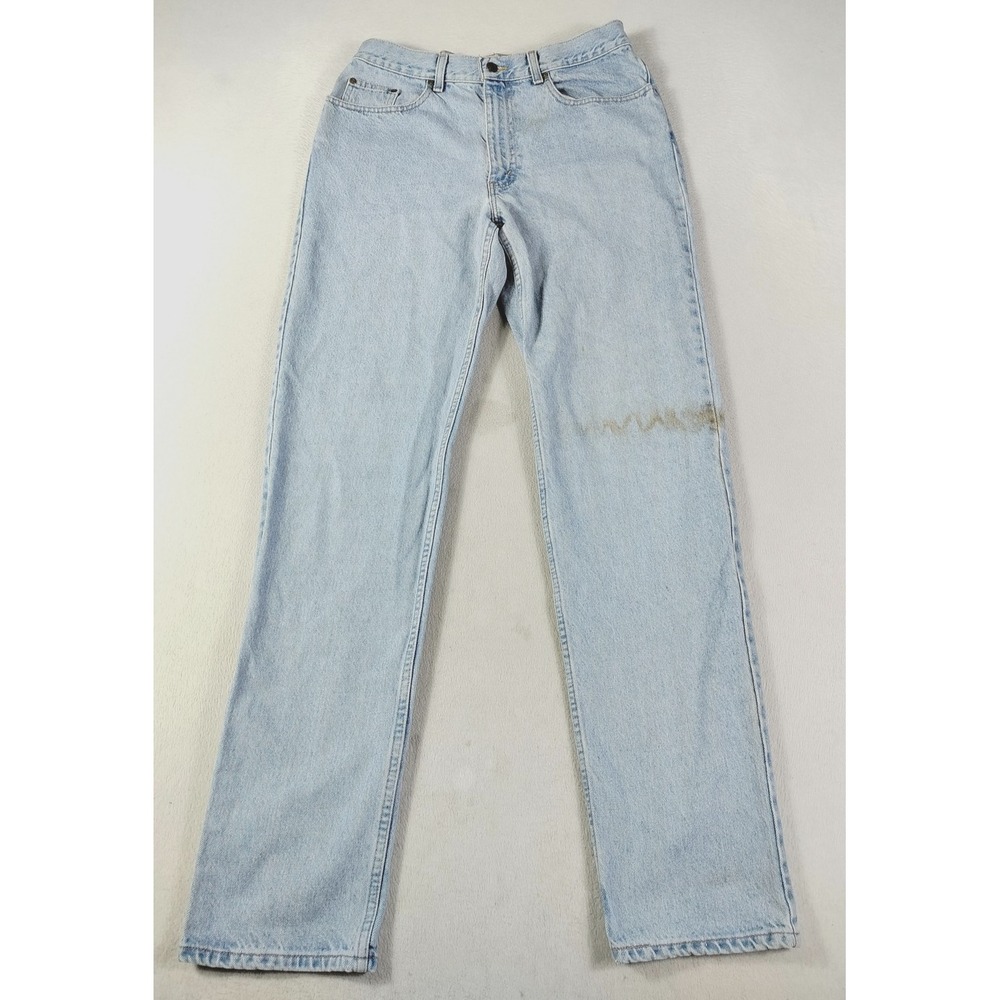 Vintage Eddie Bauer Jeans Mens 34 Blue Classic Fit Straight Workwear Distressed